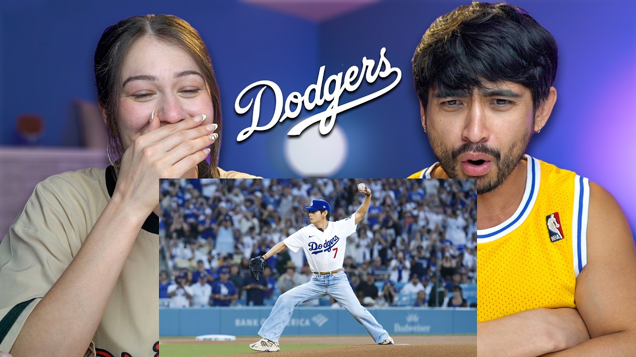 V’s First Pitch for the LA Dodgers! Behind the scenes