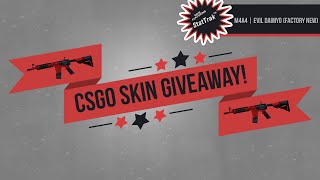 CSGO Skin Giveaway! | M4A4 Evil Daimyo