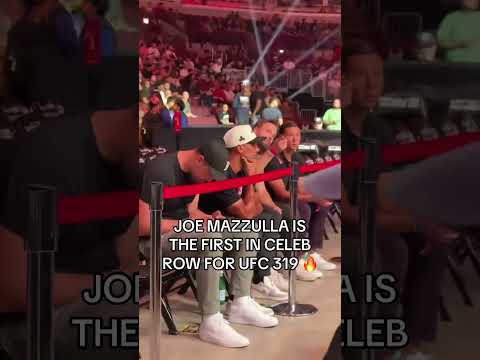 Front row Joe Mazzulla 🔥 #UFC319