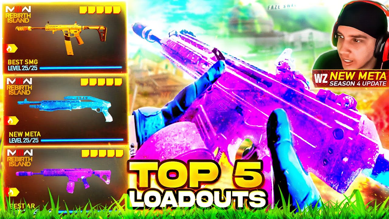 TOP 5 NEW META LOADOUTS in Rebirth Island Warzone Update! (Best Class ...