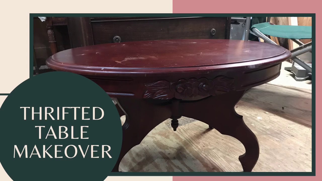 Thrift Store Table Makeover - YouTube