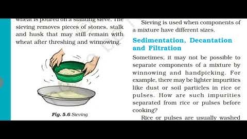 Separation of Substances || NCERT Class 6th Science Chapter 3 Separation of Substances (in Odia)