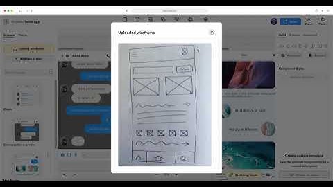 Transform rough sketches into customizable screens in Uizard
