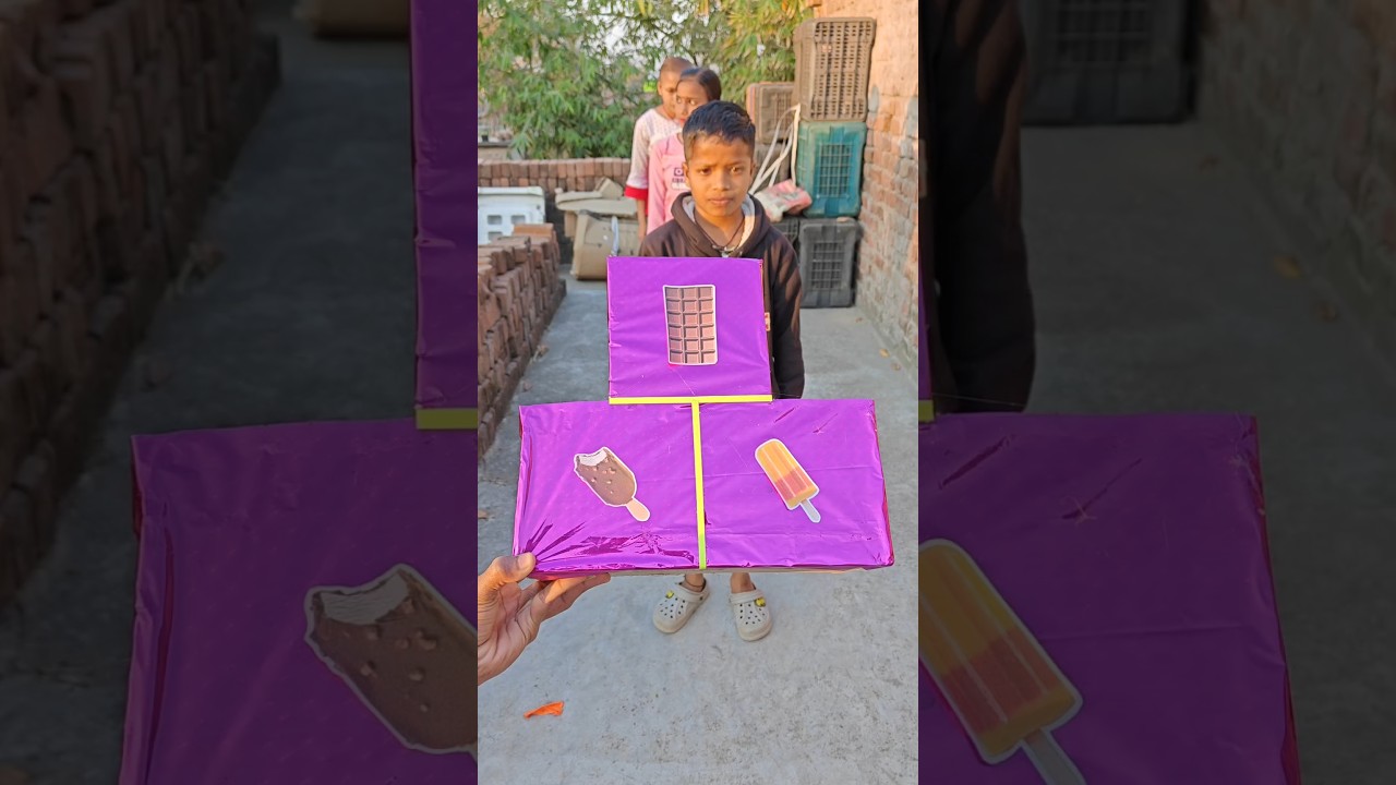 Favorite ice cream gift choose Karo 😍 #shorts