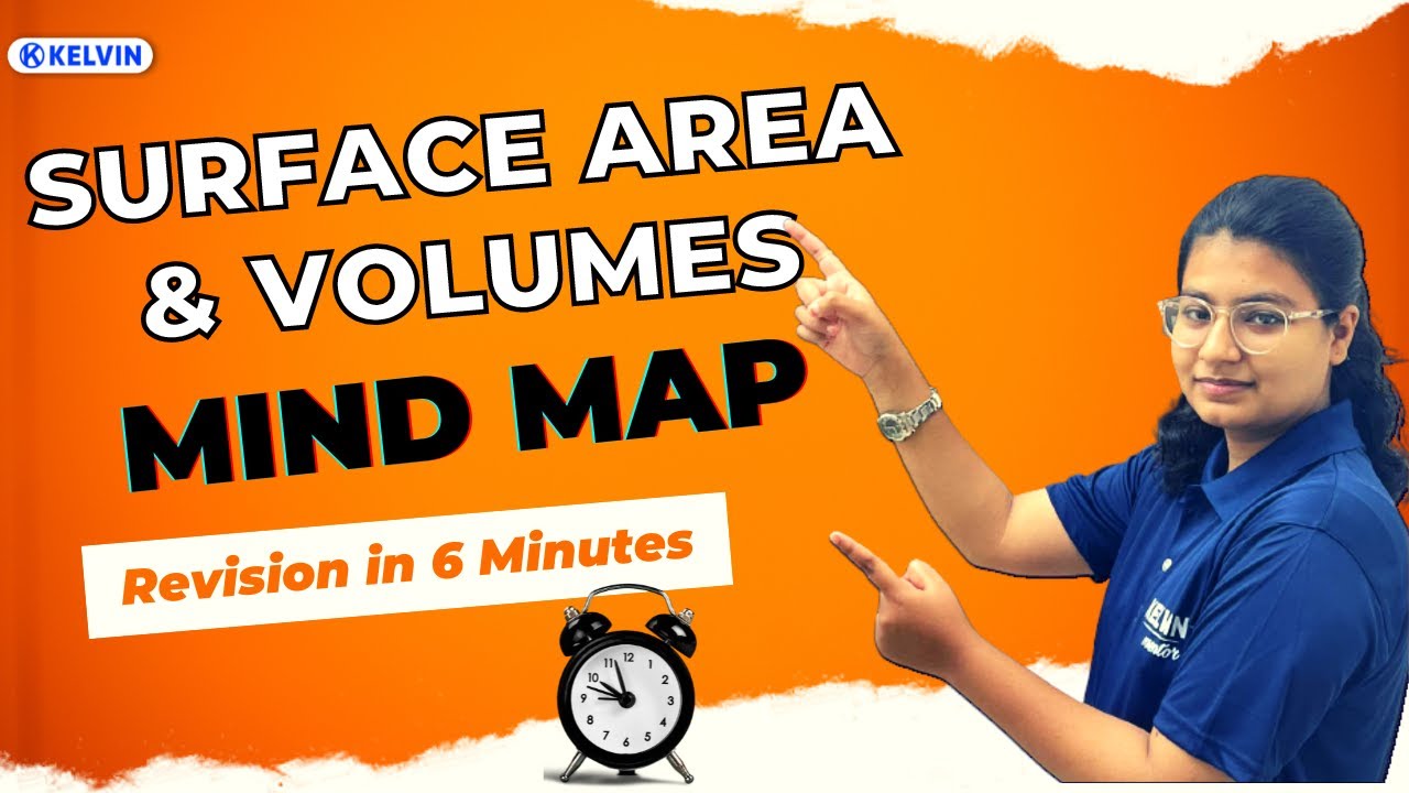 Surface area volumes class 10 mind map revision in 6 minutes maths