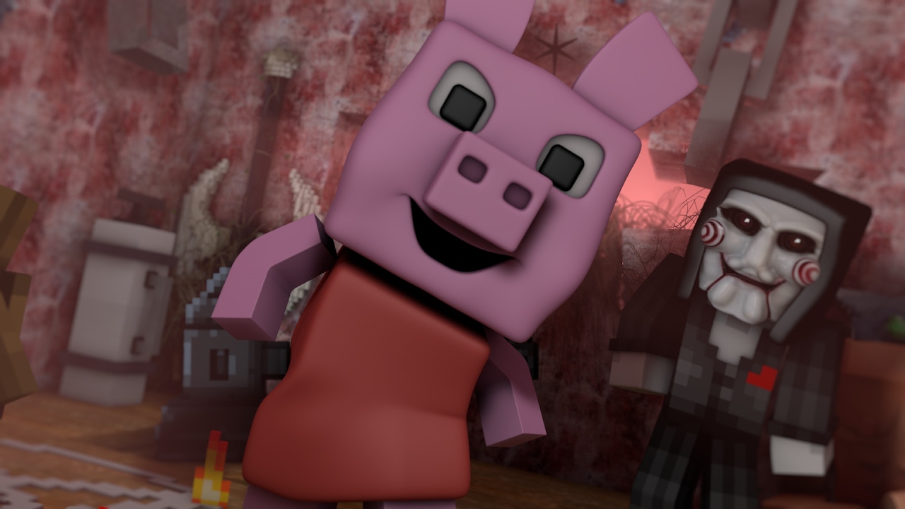 PAYASO ASESINO ASUSTA A CERDITA PEPPA | PEPPA PIG EN MINECRAFT peppa pig minecraft house