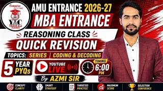 AMU MBA Entrance | MBA | BBA | B.COM JMI | Series | Coding Decoding | Last 5 Years PYQs | #amu #mba screenshot 1