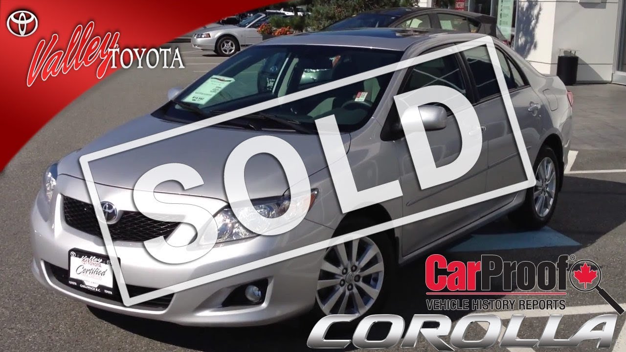(SOLD) 2010 Toyota Corolla LE Preview, Here At Valley Toyota Scion In Chilliwack BC # 14294A