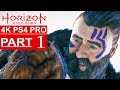 HORIZON ZERO DAWN Gameplay Walkthrough Part 1 [4K HD PS4 PRO] - No Commentary