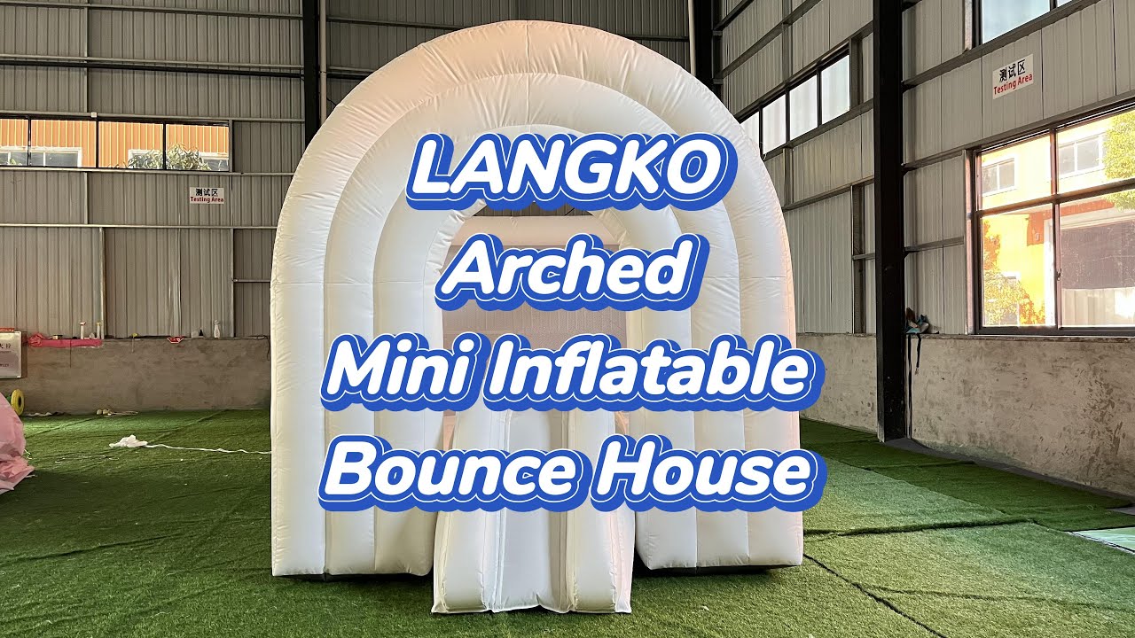 Dome inflatable mini jumping house - YouTube