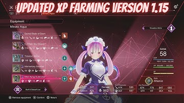 Sword Art Online Last Recollection XP Farming Updated Version 1.15