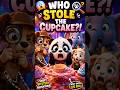 🧁 WHO STOLE THE CUPCAKE?! 😱🐼 | Funny Panda Mystery Adventure for Kids ! #kidscartoon #youtubeshorts