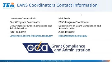 CRRSA Emergency Assistance to Non-Public Schools (EANS) I (Rd. 2) Overview & App. Statewide Training