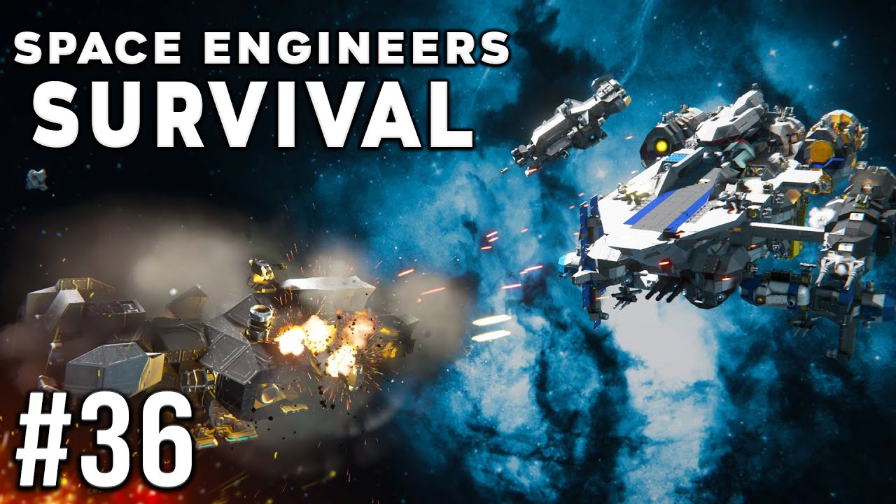Space Engineers - Survival Ep #36 - DEFEATING A FLAGSHIP! - YouTube