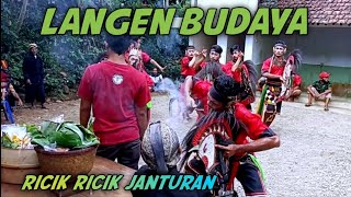 Ricik - ricik munggah janturan ebeg langen budaya perkutukan