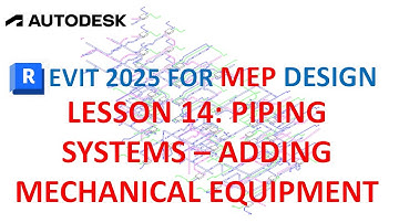 REVIT 2025 FOR MEP DESIGN: PIPING SYSTEM - PLACING MECHANICAL EQUIPMENT