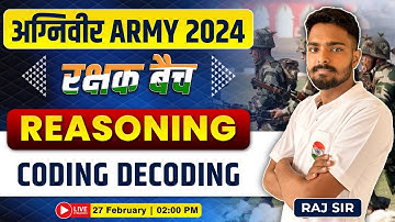 ARMY 2024 | Reasoning : Coding Decoding #4, Coding Decoding Reasoning Tricks, ARMY GD/CLERK/TDN