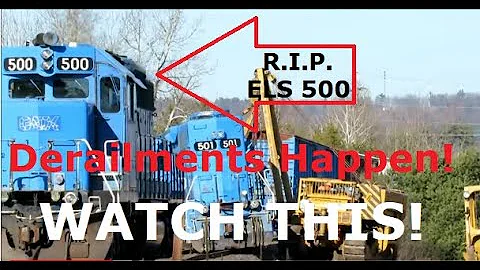 Filming A ELS Freight Train Derailing From My Kitc...