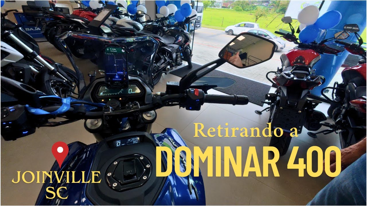🏍️ A NOVA ERA COMEÇA! Retirando Minha Dominar 400 0km da Brava Bajaj Joinville
