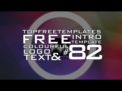 FREE After Effects Intro: Colourful Logo & Text #82 w/ Tutorial