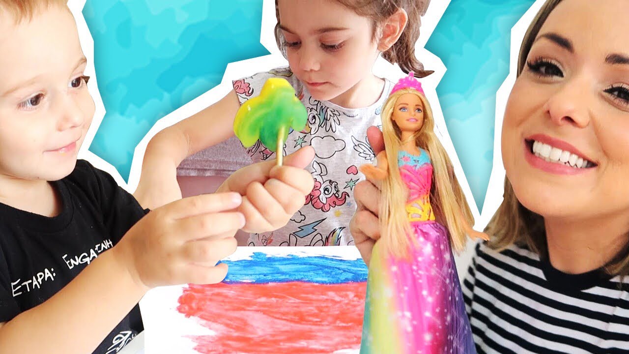 BARBIE, BLOCOS E TINTA DE GELO - FLÁVIA CALINA vlogs in spanish