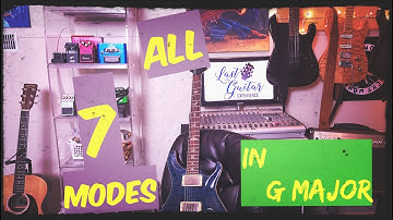All 7 Modes: G Major (Ionian, Dorian, Phrygian, Lydian, Mixolydian, Aeolian, and Locrian)