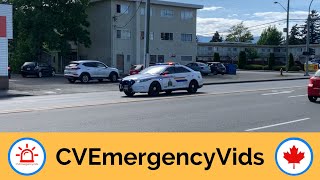 Comox Valley RCMP - Marked and Unmarked Units Responding to a High-Risk Call
