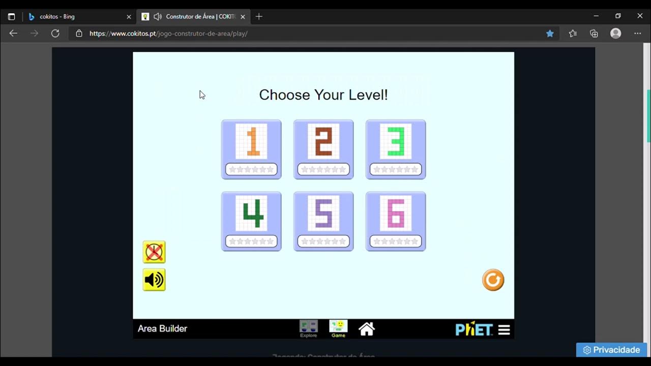 COKITOS.PT jogos matemáticos PARTE 4 (CONSTRUTOR DE ÁREAS) 