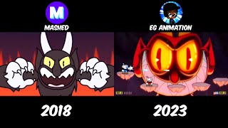 Cuphead Rap: Mashed’s Video VS. My Video sidebyside @eganimation442