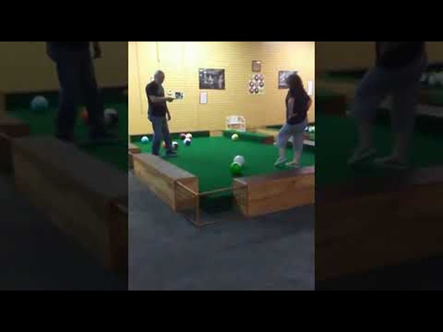 Giant Kick Pool Table || ViralHog - YouTube