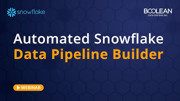 Webinar: Automated Snowflake Data Pipeline Builder.