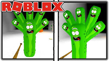 How to get "SECRET BADGE PICKLE RICK HYDRA" BADGE + MORPH/SKIN in PIGGY FIND BADGE GAMES! - Roblox
