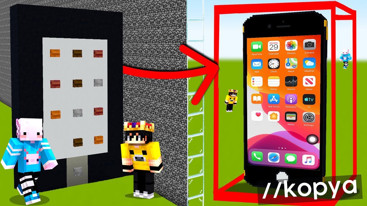 KOPYA ÇEKEREK HERKESİ YENDİM!! | Minecraft Troll Yapı Kapışmaları