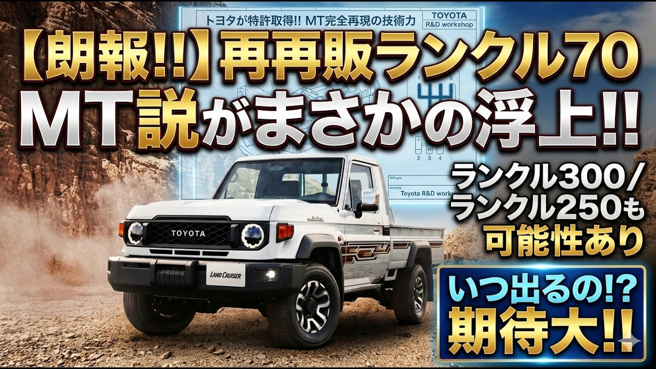 Great News!!] Could the Land Cruiser 70 be getting a manual