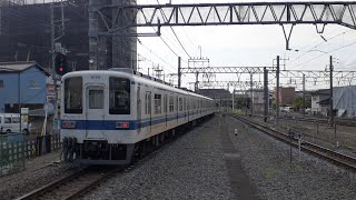 東武8000型8166F 春日部駅発車