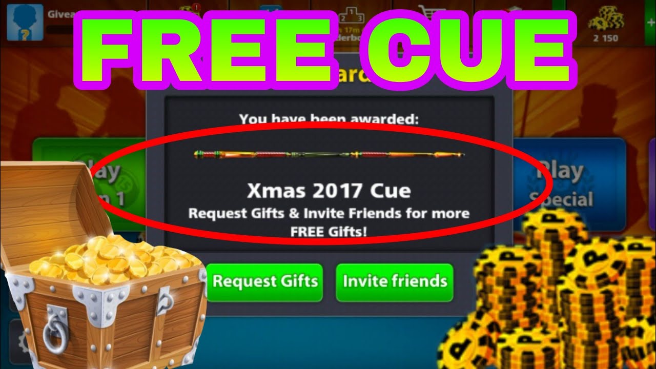 Grab Free Xmas Cue 2017 - 8 Ball Pool (Happy New Year Surprising Gifts ðŸŽ)  - YouTube - 