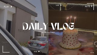 Birthday prep 2: hair day, baking, creating content\\\ Fatima SAIDU 