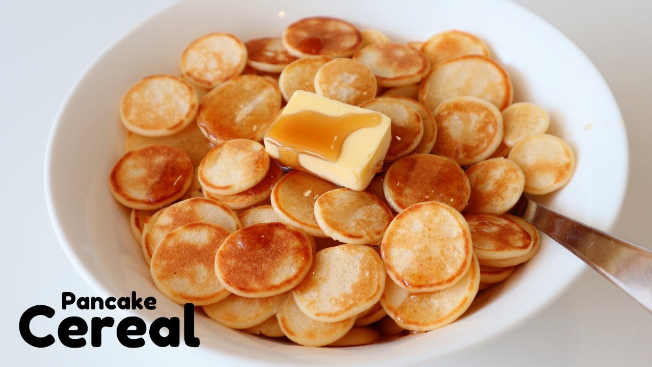TIKTOK VIRAL PANCAKE CEREAL MINI PANCAKES RECIPE YouTube