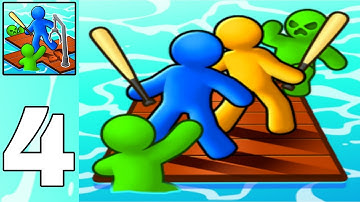 Zombie Raft - New update Gameplay Walkthrough Part 4 Casual Game To Play (iOS, Android)