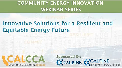 CEI Webinar: Innovative Solutions for a Resilient ...