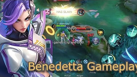 BENEDETTA FULL DAMAGE BUILD 🔥🔥 DOMINATE EXP LANE😎😎  