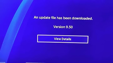 PS4 update version 9.50