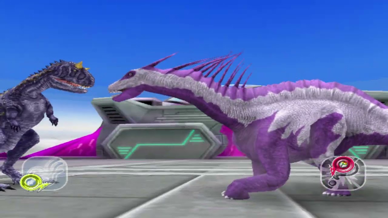 Dinosaur King 古代王者恐竜キング- T-Rex X (DT) Carnotaurus - Space Pirates Stage 3