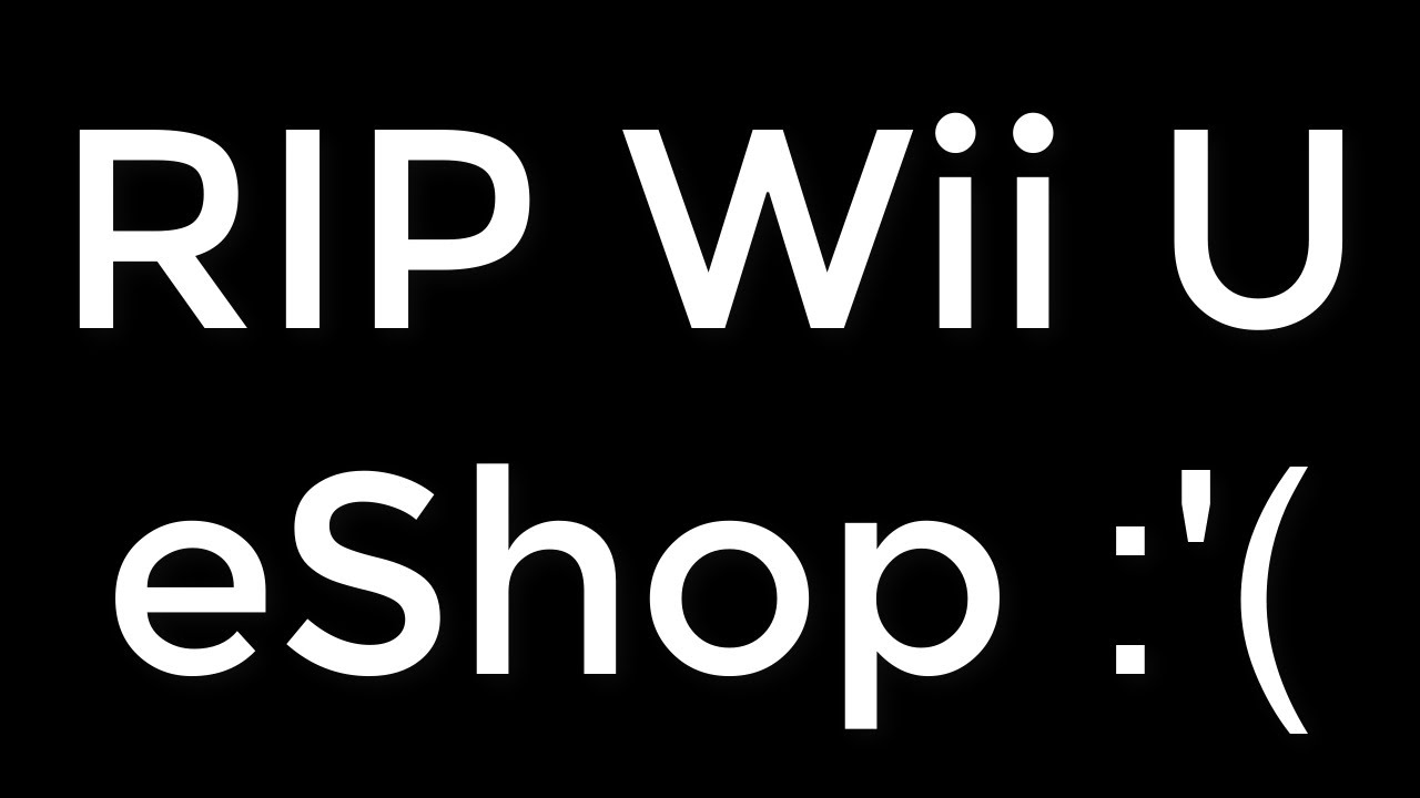 RIP Wii U All My Purchases YouTube
