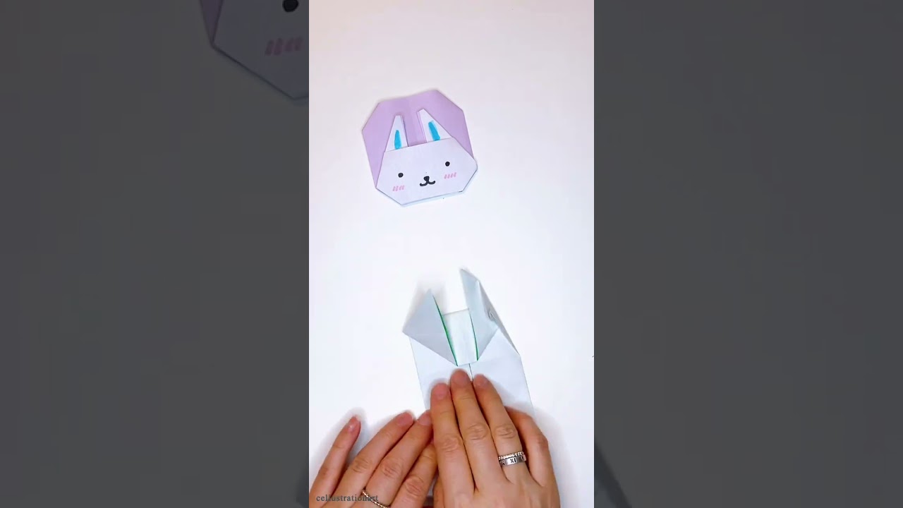 Easy Bunny Paper Origami with Secret Message | DIY Paper Envelope | Origami Rabbit Paper Bag 