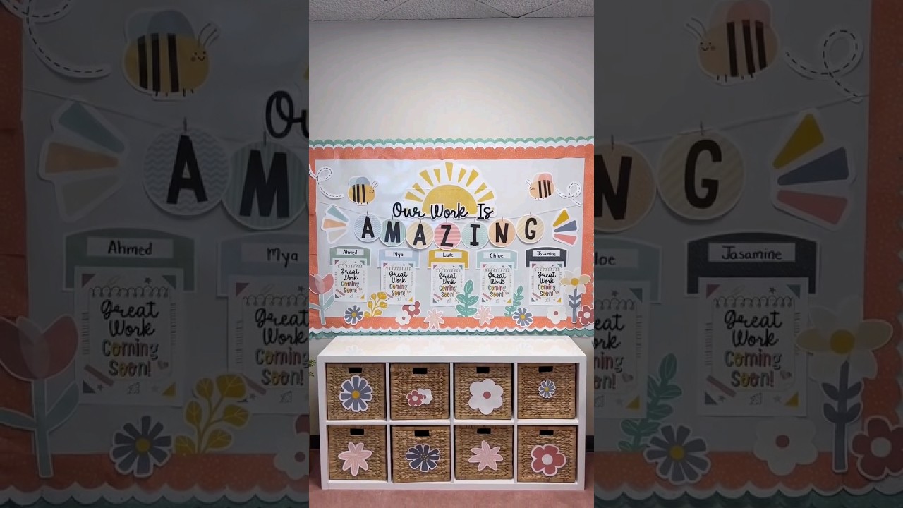 Transform Your Spring Bulletin Board Set 🌼 To Showcase Your Students' Amazing Work 🌸