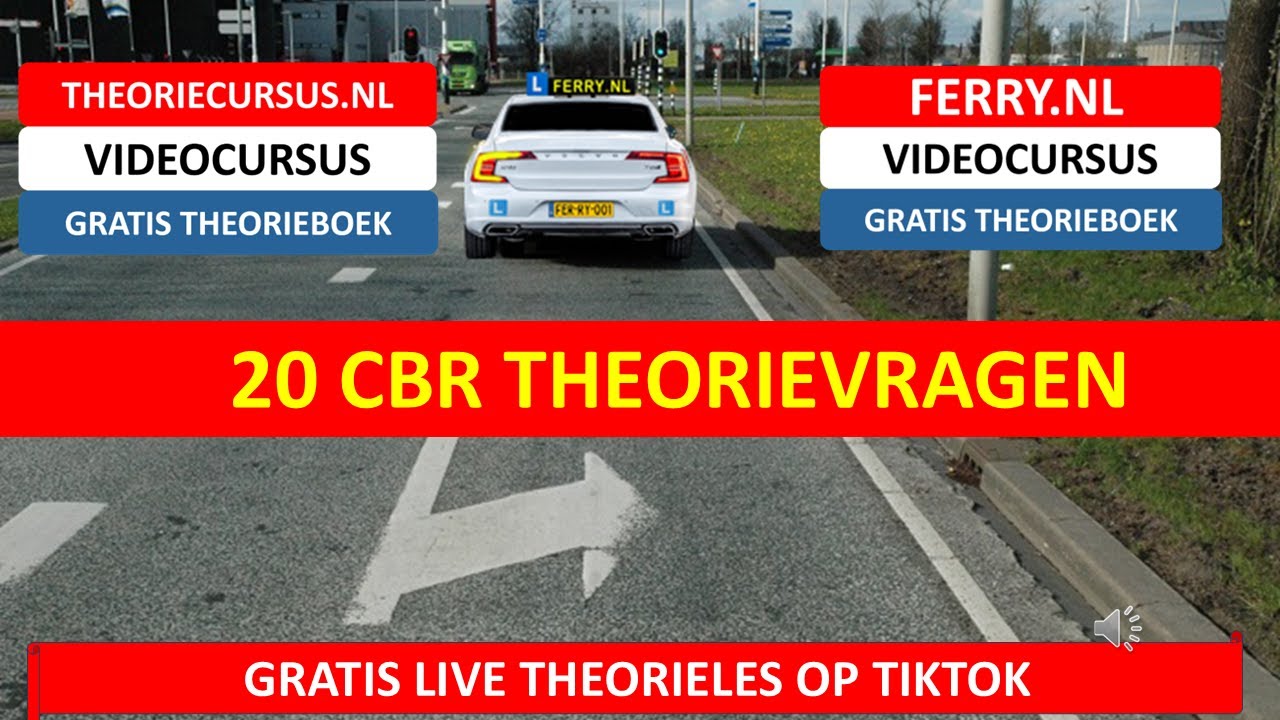 Auto theorie-examen met 20 vragen | Gebruik van de weg | Theorie tips | Theoriecursus.nl | Ferry.nl