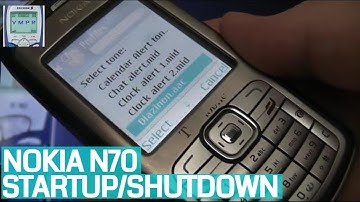 Nokia N70 Mobile Phone (Long) Startup/Shutdown & Nokia Ringtone - World Cup 2006 Promo