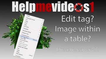 How to edit tag for table backgrounds in new Dreamweaver CC