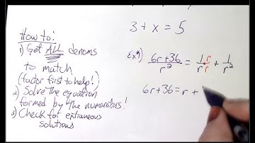 6-5 Solving Rational Equations